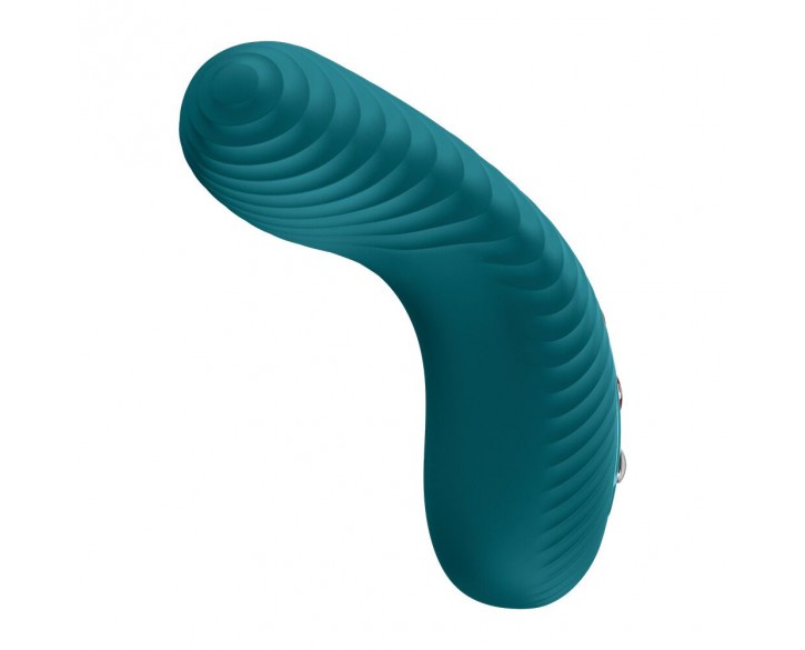 Накладний вібратор Fun Factory LAYA III Bottle Green, ефект постукування пальцем