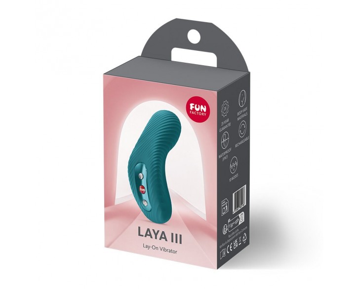 Накладний вібратор Fun Factory LAYA III Bottle Green, ефект постукування пальцем