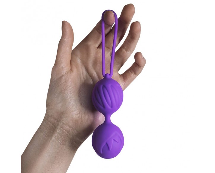 Вагінальні кульки Adrien Lastic Geisha Lastic Balls BIG Violet (L), діаметр 4 см, вага 90 гр