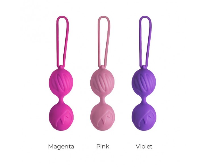 Вагінальні кульки Adrien Lastic Geisha Lastic Balls BIG Violet (L), діаметр 4 см, вага 90 гр