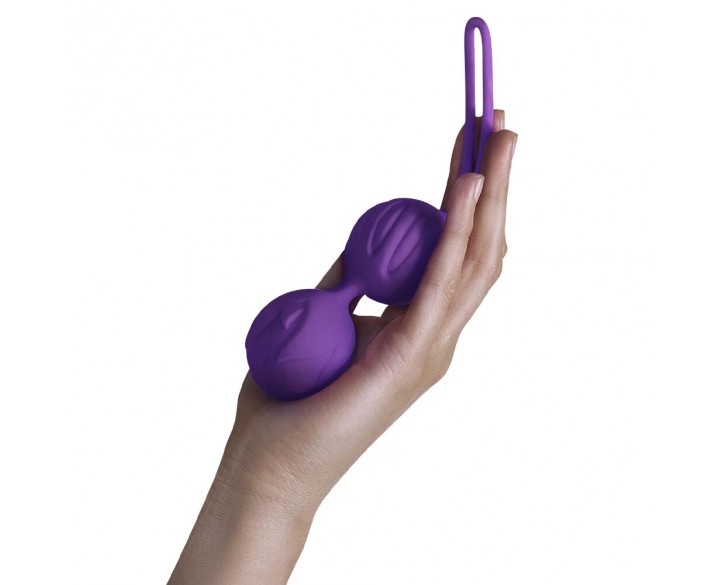 Вагінальні кульки Adrien Lastic Geisha Lastic Balls BIG Violet (L), діаметр 4 см, вага 90 гр