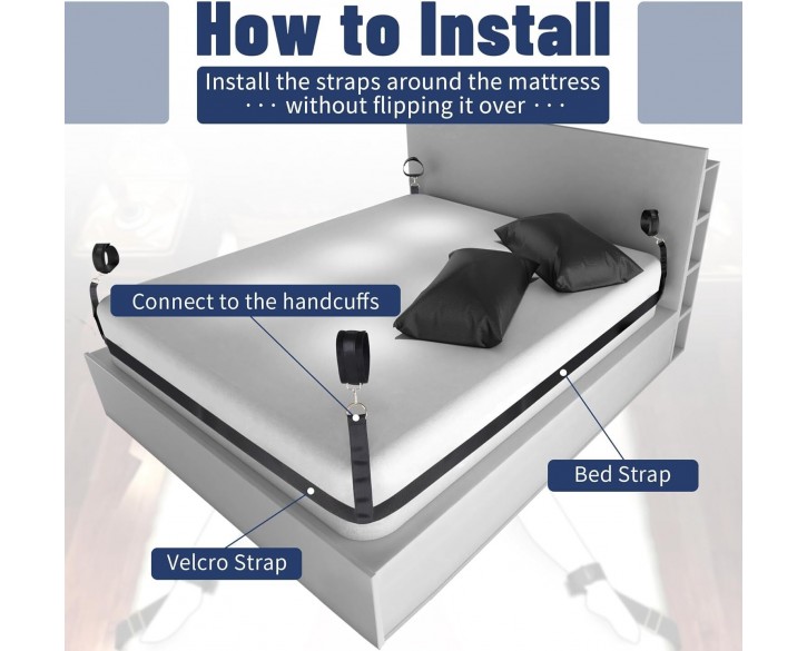 БДСМ-набір LOCKINK YEAHWOW Bed Restraint set