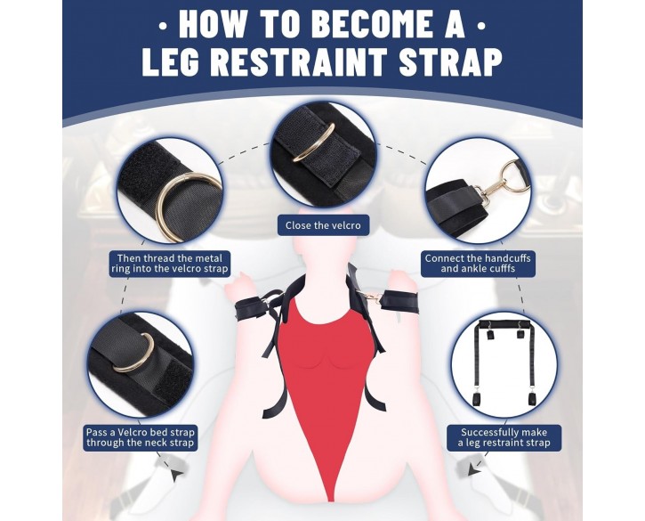 БДСМ-набір LOCKINK YEAHWOW Bed Restraint set