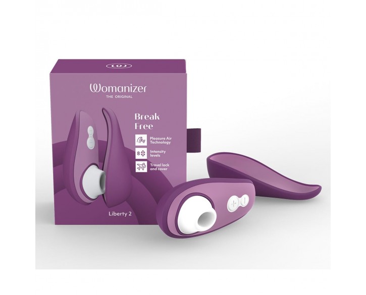 Вакуумний кліторальний стимулятор Womanizer Liberty 2 Purple