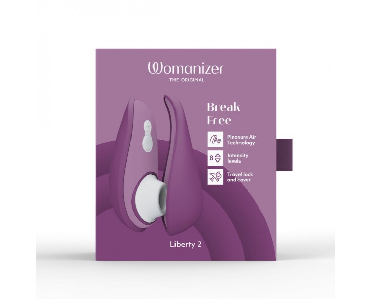 Вакуумний кліторальний стимулятор Womanizer Liberty 2 Purple