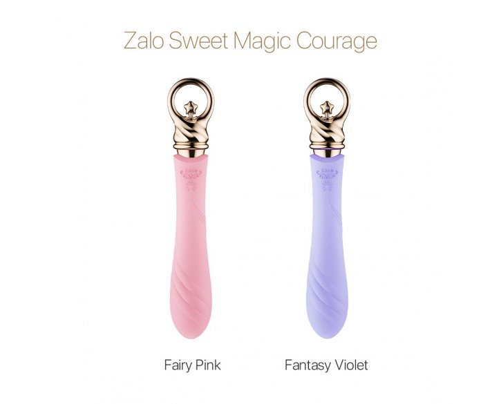 Вібратор для точки G із підігрівом Zalo Sweet Magic - Courage Fairy Pink