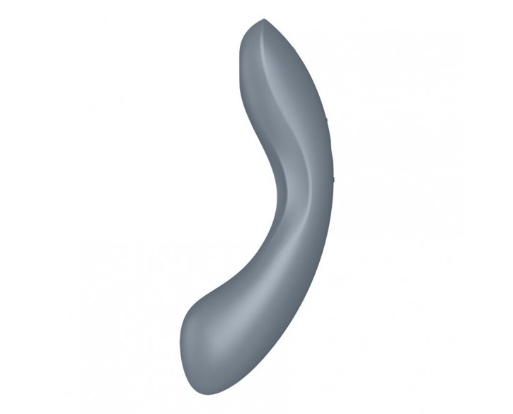 Вакуумний стимулятор з вібрацією Satisfyer Curvy Trinity 1 Bluegrey, іграшка 3в1