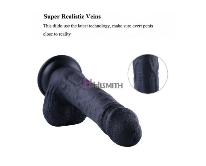 Силіконовий дилдо Hismith 8.3" Silicone Dildo Black