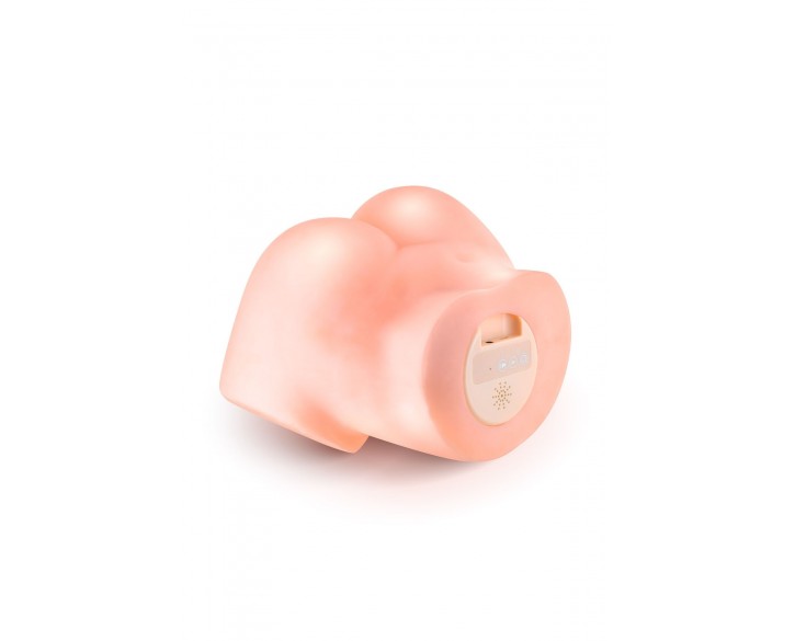 Смоктальна вагіна-мастурбатор Real Body Real Nina, вагіна та анус, з вібрацією і звуком