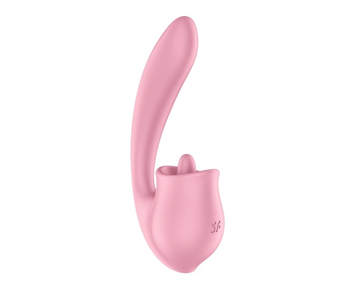 Вагінально-кліторальний вібратор Satisfyer Tongue Genius з язичком