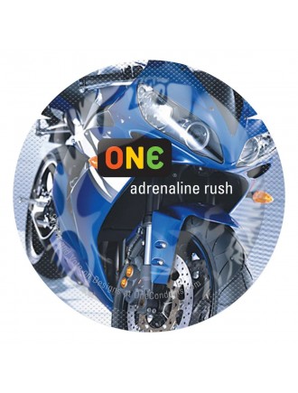 Презерватив ONE Color Sensations - ONE adrenaline rush (Blue) 1 шт