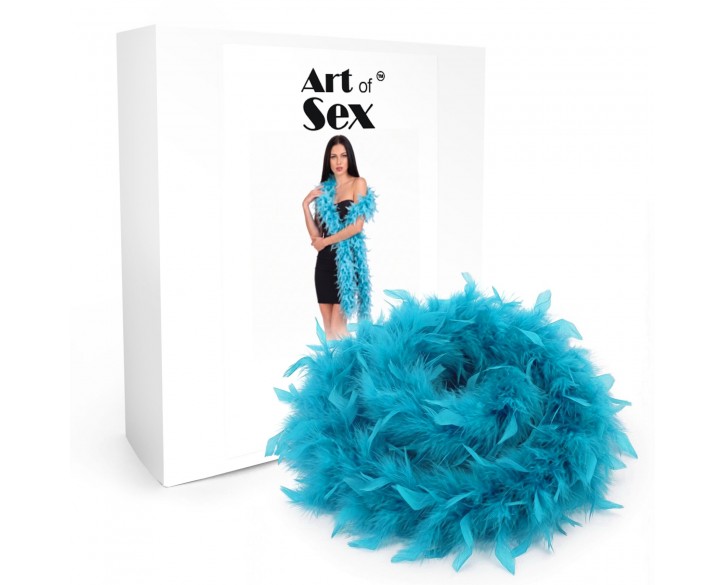 Боа з пір’я Art of Sex, довжина 2 метри, колір блакитний