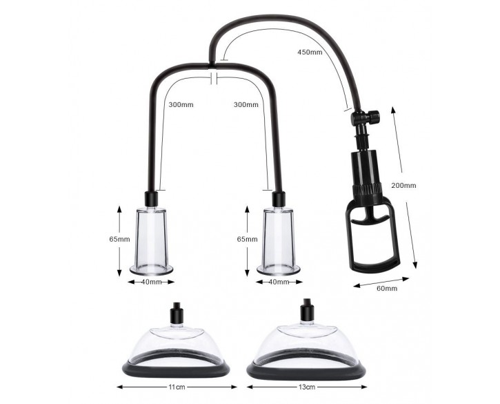 Вакуумна помпа для грудей та сосків Men Powerup Passion Pump