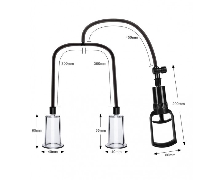 Вакуумна помпа для грудей та сосків Men Powerup Passion Pump