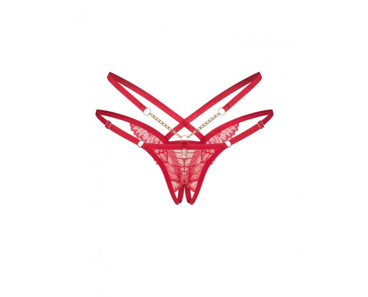 Трусики Obsessive Matildea crotchless thong 2XL/3XL