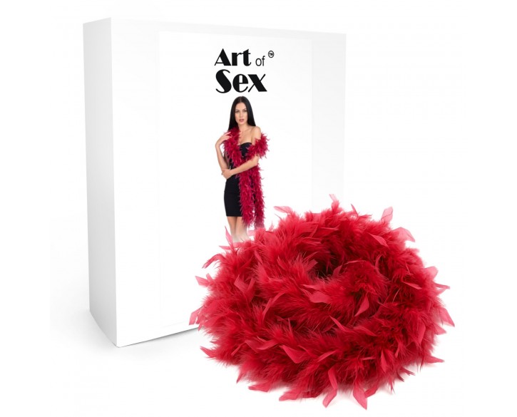 Боа з пір’я Art of Sex, довжина 2 метри, колір червоний