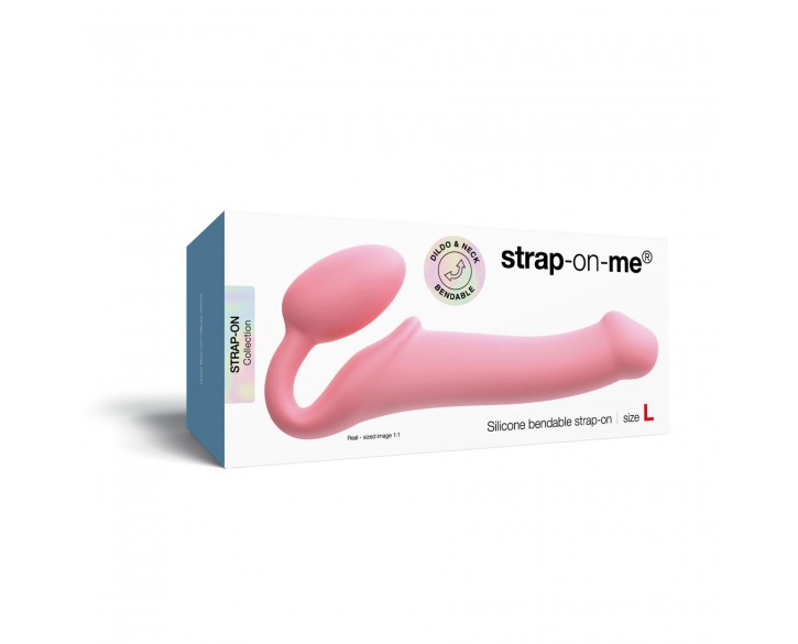 Безремінний страпон Strap-On-Me Rose L, повністю регульований, діаметр 3,7 см