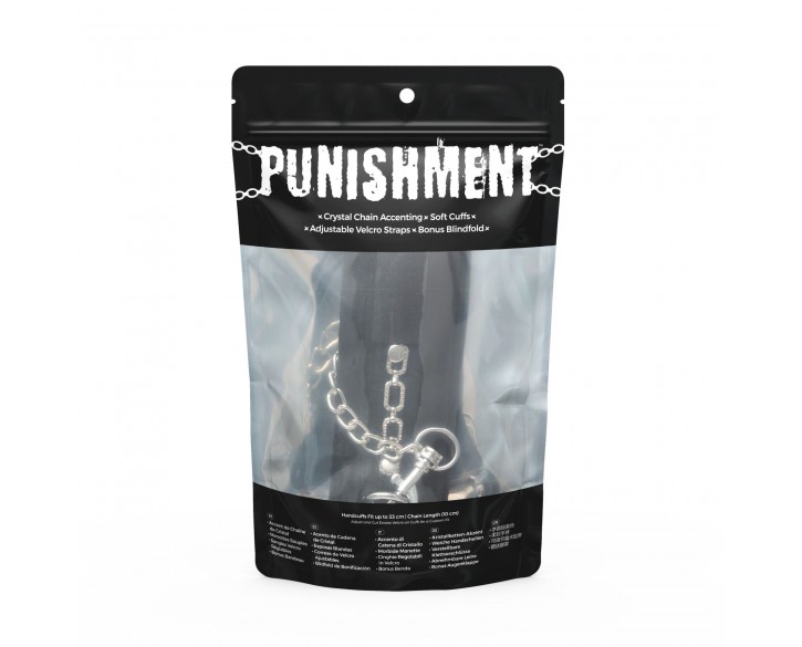 Наручники Punishment - Crystal Detail Handcuffs - Black
