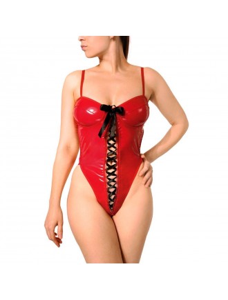 Сексуальне лаковане боді Art of Sex - Josephine червоне M