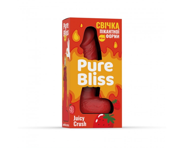 Ароматна свічка пікантної форми Pure Bliss Red Juicy Crush (Ягідний вибух) 18 см