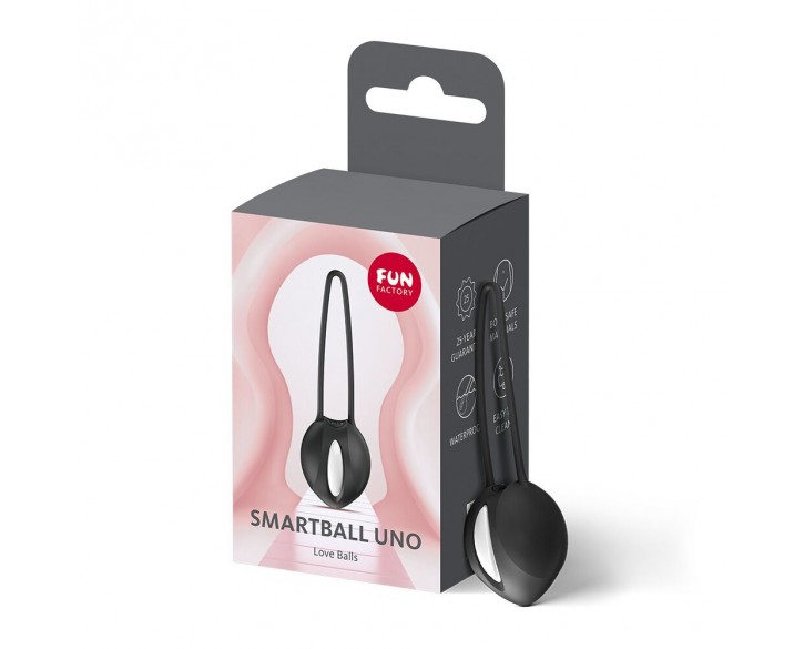 Вагінальна кулька Fun Factory SMARTBALL UNO Black, одинарна, діаметр 3,6 см