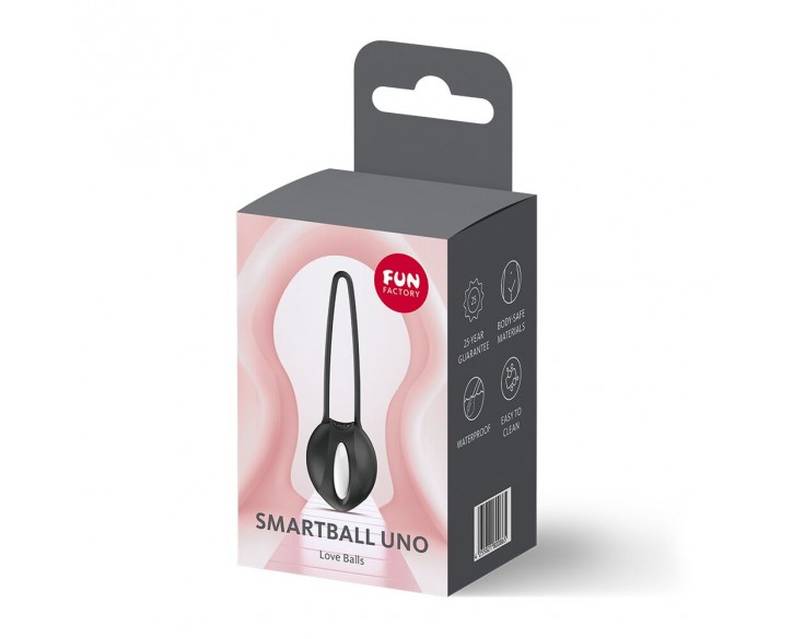 Вагінальна кулька Fun Factory SMARTBALL UNO Black, одинарна, діаметр 3,6 см