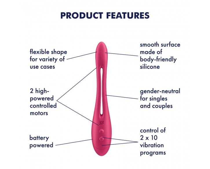 Універсальний гнучкий вібратор для пар Satisfyer Elastic Game Battery Series