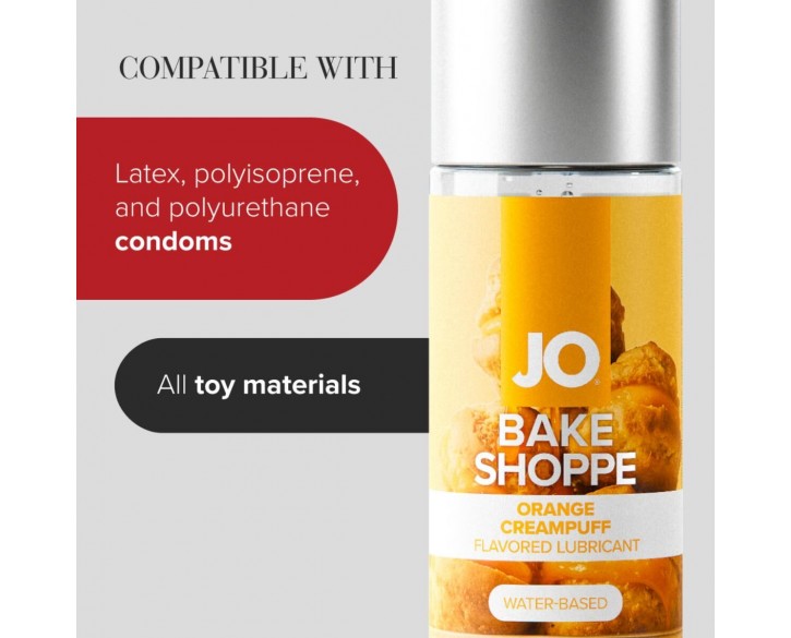 Лубрикант на водній основі JO Bake Shoppe - Orange Creampuff 60 мл, без цукру та парабенів