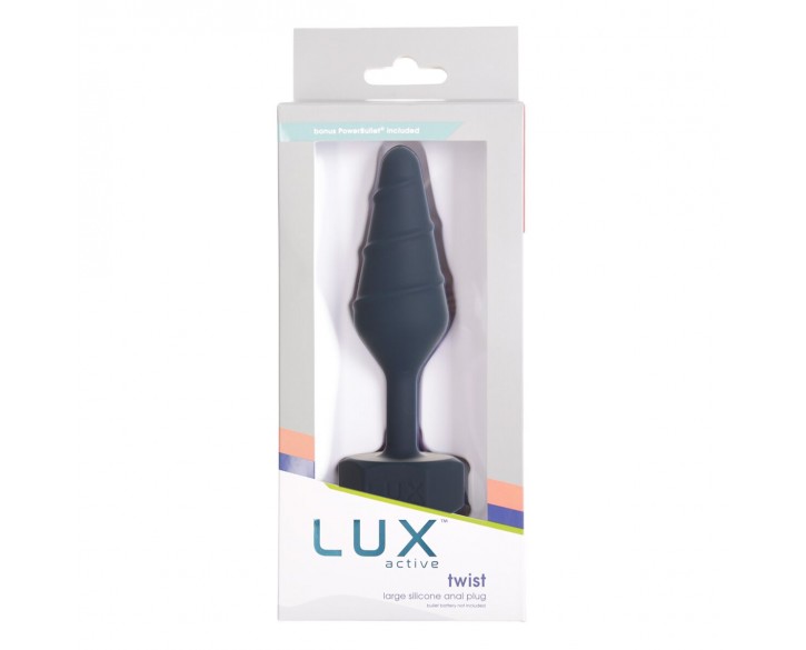 Анальна пробка Lux Active Twist Plug Large Blue