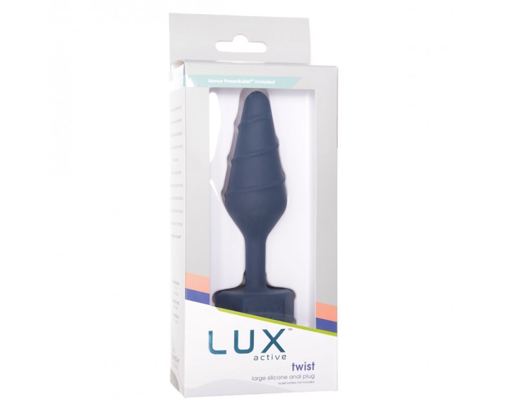 Анальна пробка Lux Active Twist Plug Large Blue