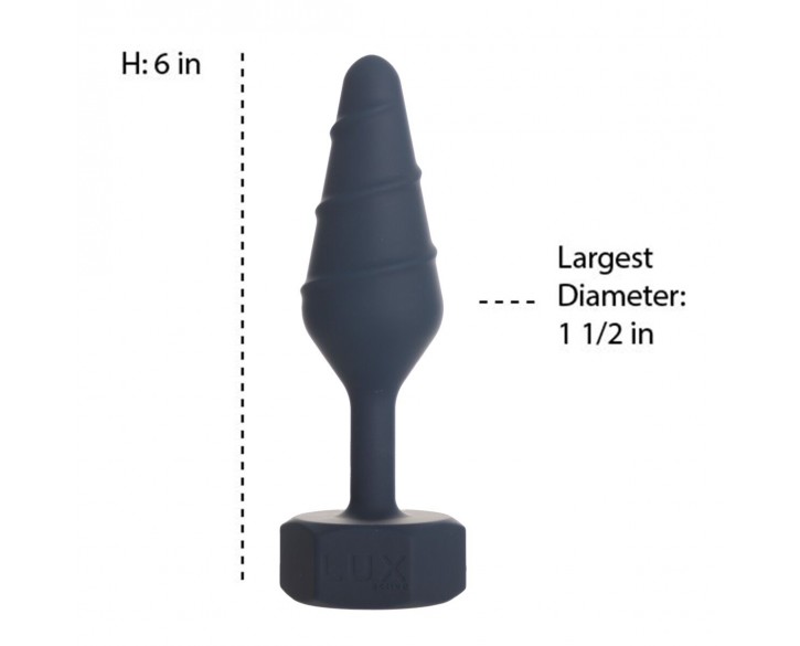 Анальна пробка Lux Active Twist Plug Large Blue