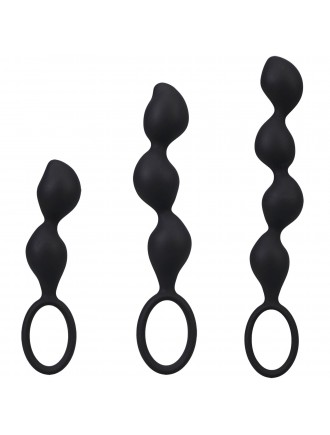 Набір анальних іграшок Doc Johnson Mood Naughty Contour Beads Trainer Set