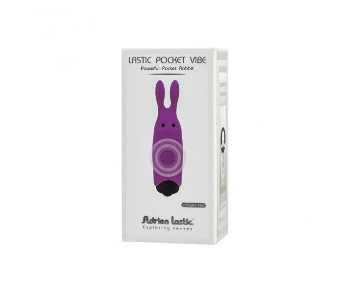 Віброкуля Adrien Lastic Pocket Vibe Rabbit Purple зі стимулювальними вушками