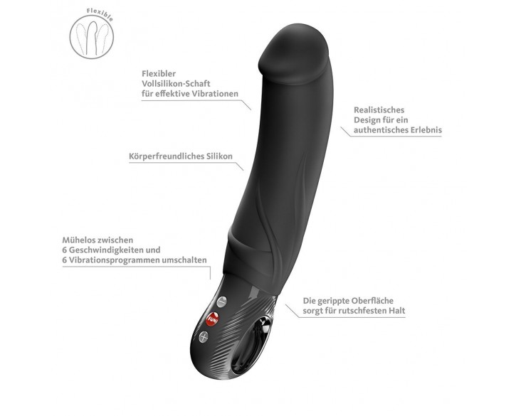 Вібратор для точки G Fun Factory BIG BOSS Black, дуже потужний, 23,5 см