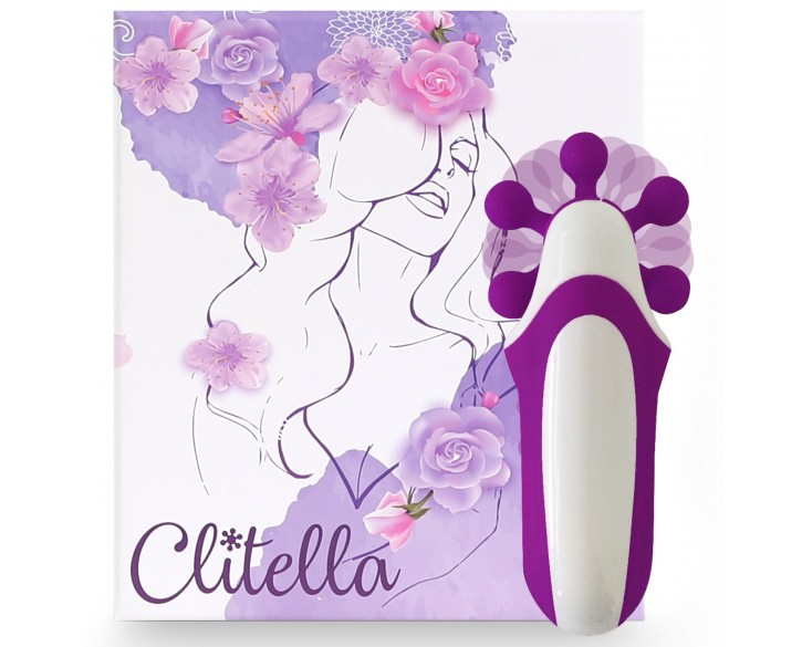 Стимулятор з імітацією оральних пестощів FeelzToys - Clitella Oral Clitoral Stimulator Purple