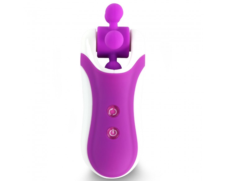 Стимулятор з імітацією оральних пестощів FeelzToys - Clitella Oral Clitoral Stimulator Purple