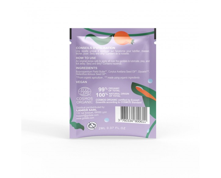 Пробник масажної олії Goliate Couple Gourmand Noisette 2 мл