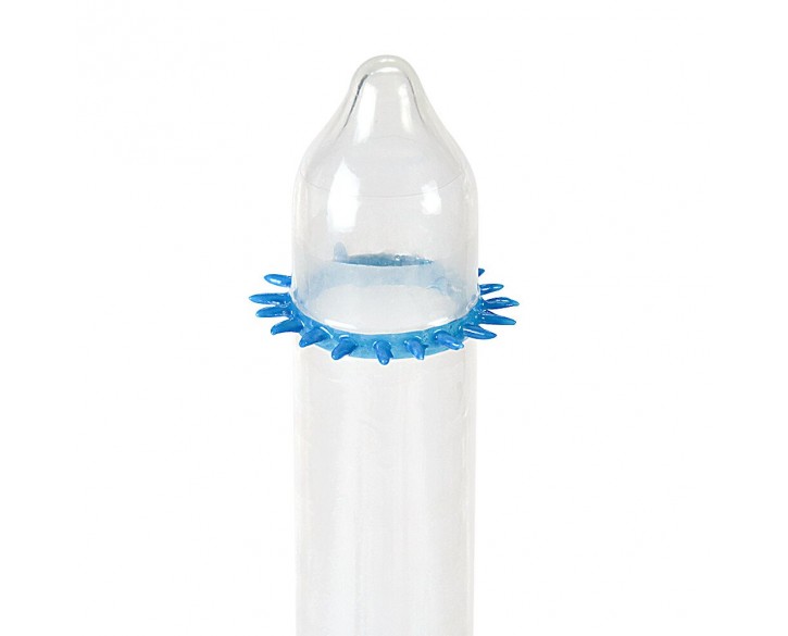 Насадка на член Recare Spike Condom Blue (презерватив з шипами)