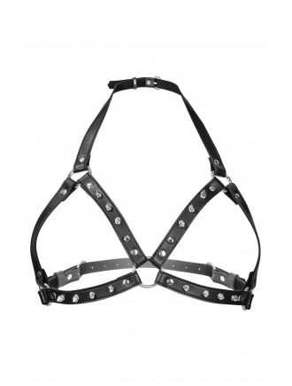 Портупея з металевими шипами Fetish Tentation Sexy Adjustable Chest Harness