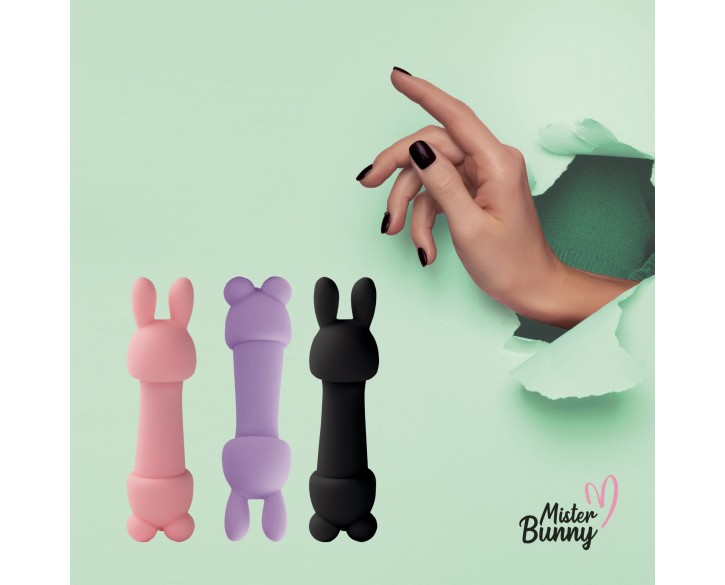 Мінівібратор FeelzToys Mister Bunny Pink з двома насадками