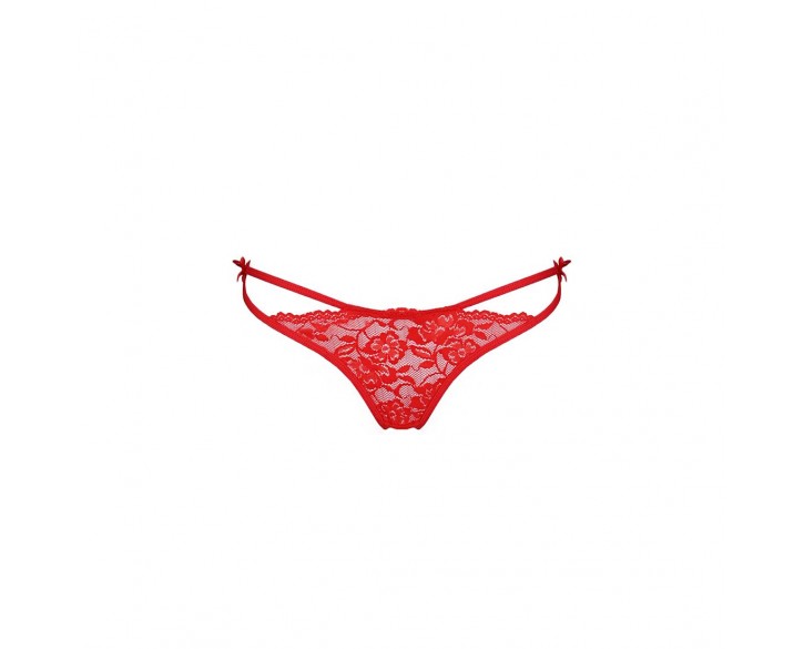 Трусики на зав'язочках з боків WARDA THONG red L/XL - Passion Exclusive