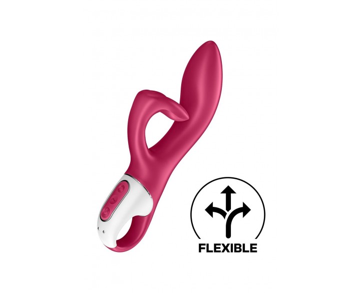 Вібратор-кролик із потрійним відростком Satisfyer Embrace me Berry, 2 мотори, діаметр 3,6 см