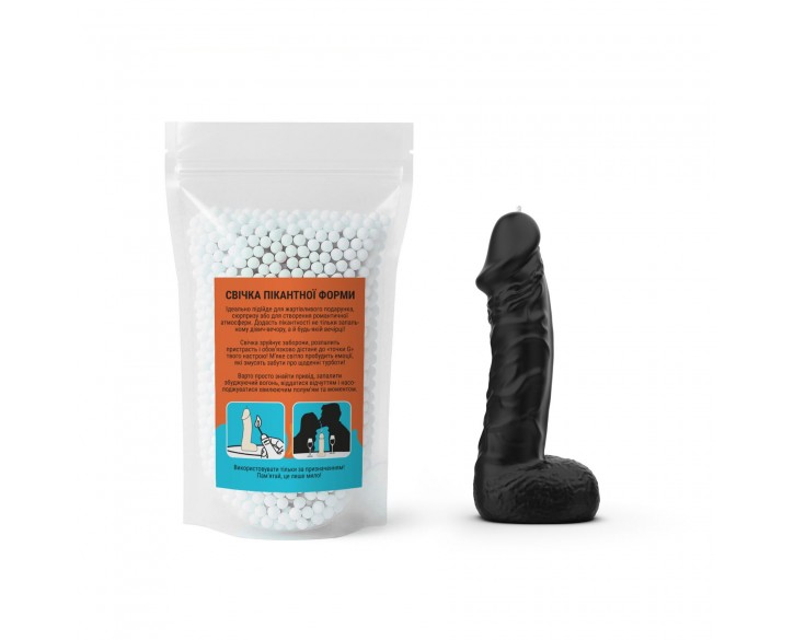 Свічка у вигляді члена Чистий Кайф MEDIUM Black