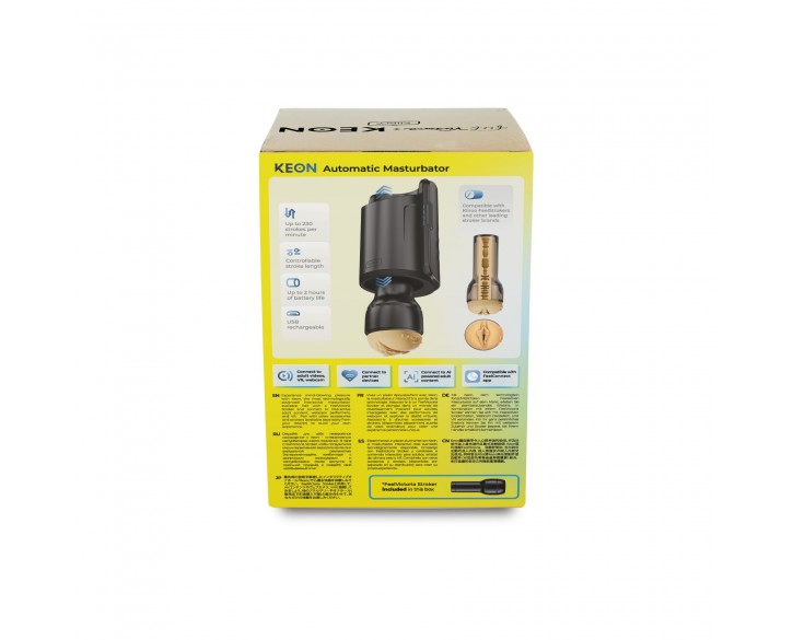 Інтерактивна секс-машина для чоловіків Kiiroo Keon Wi-Fi Combo Set з мастурбатором Feel Victoria