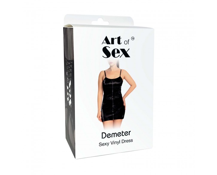 Лакована сукня Art of Sex - Demeter, колір чорний, розмір M