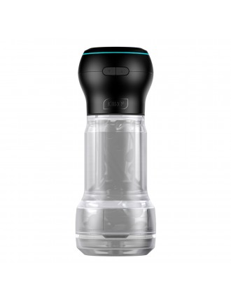 Мастурбатор Kiiroo Feel Pocket Crystal зі всмоктувальною інтерактивною насадкою PowerBlow Combo Set