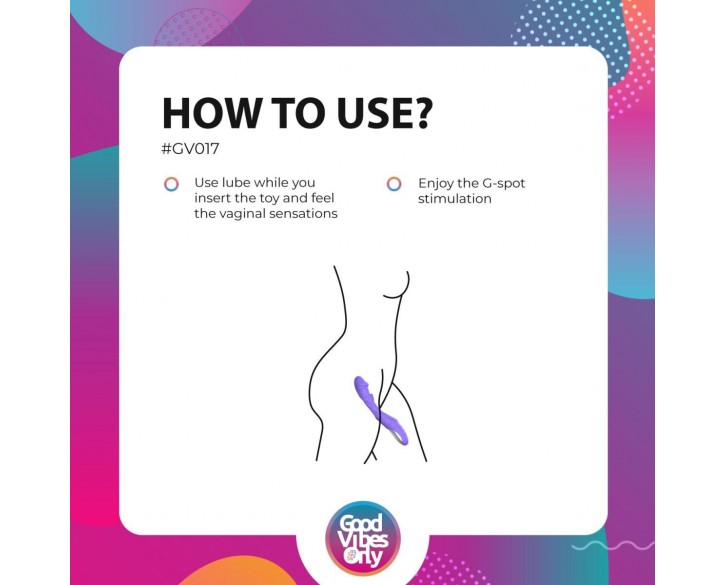 Вібратор Good Vibes Only - Flax Vibrating Dildo with G-Spot Stimulator