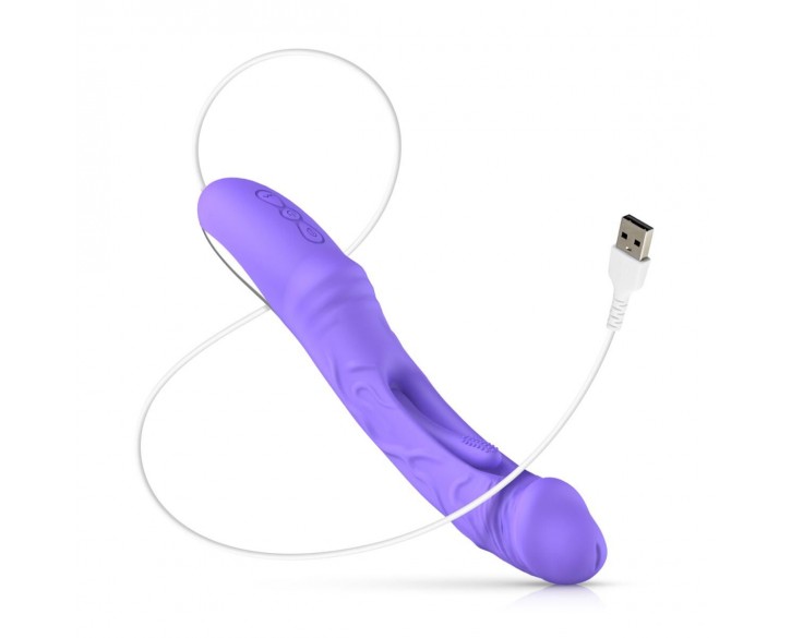 Вібратор Good Vibes Only - Flax Vibrating Dildo with G-Spot Stimulator