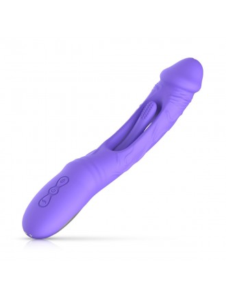 Вібратор Good Vibes Only - Flax Vibrating Dildo with G-Spot Stimulator
