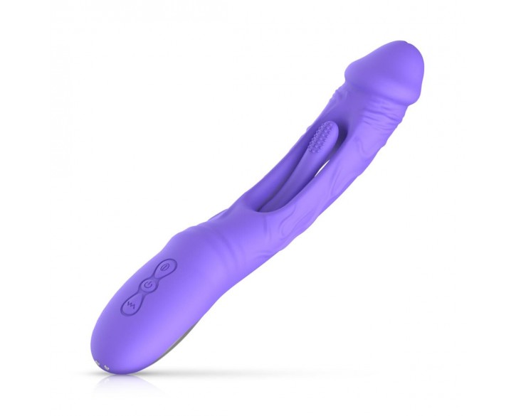 Вібратор Good Vibes Only - Flax Vibrating Dildo with G-Spot Stimulator
